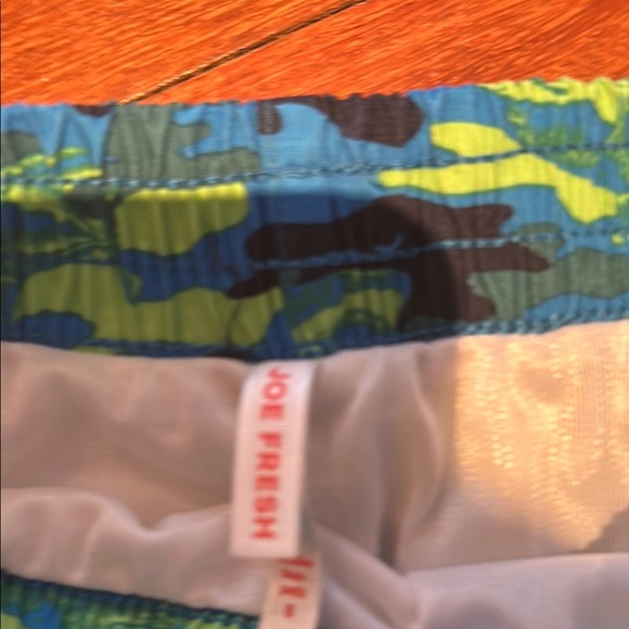 Joe Fresh Kids Swim Trunks - Blue and Green Camo - Picture 2 of 6